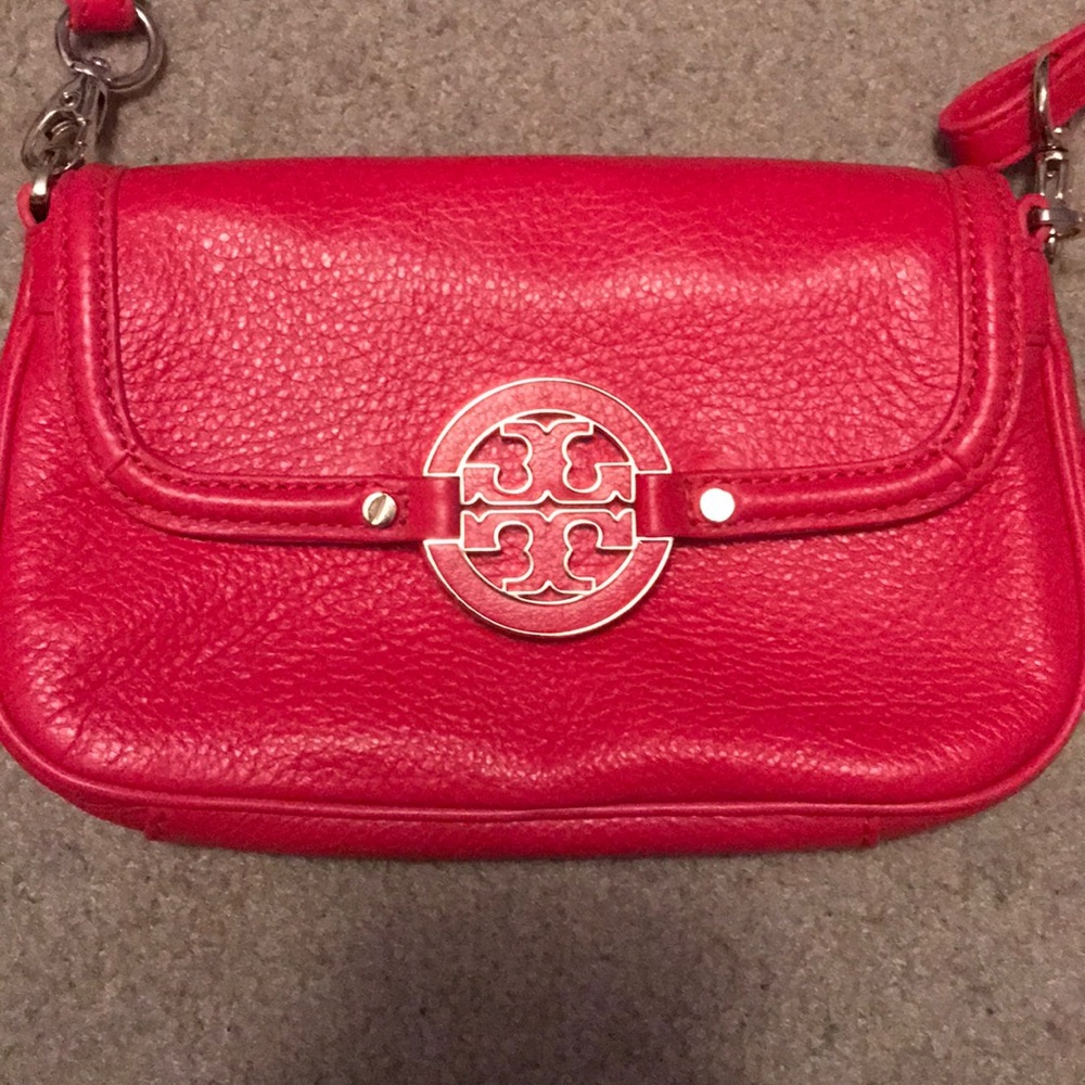 Pink Tory Burch Amanda Crossbody Purse